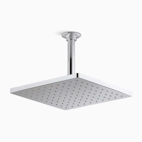 KOHLER Honesty 1-Spray Patterns with 1.75 GPM 10 in. Ceiling Mount Fixed Shower Head in Polished Chrome
