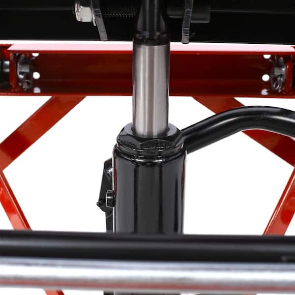 Siavonce 300 lbs. Hydraulic Motorcycle Scissor Jack Lift Foot Step