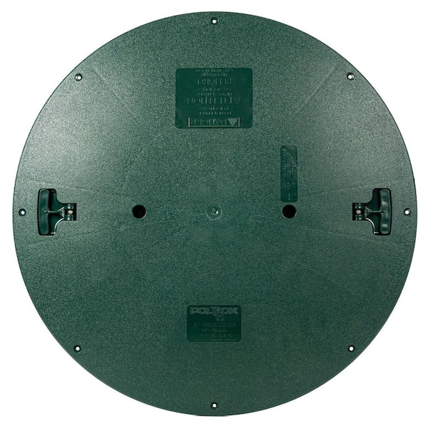 24 in. Polylok Domed Lid Green 89-3008-RC - The Home Depot