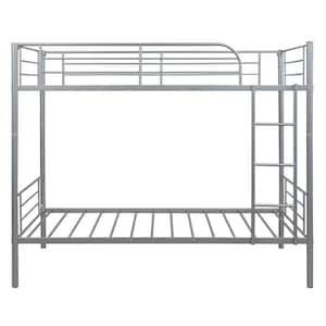 Silver Mikel Twin Over Twin Metal Bunk Bed