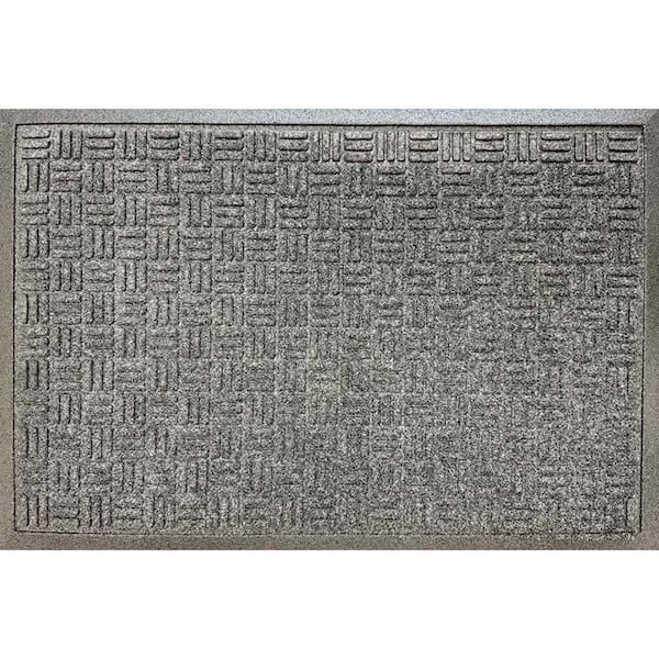 Rugged Entry Gateway Charcoal 24 in. W x 36 in. L Rubber Non-Slip Outdoor Commercial Door Mat