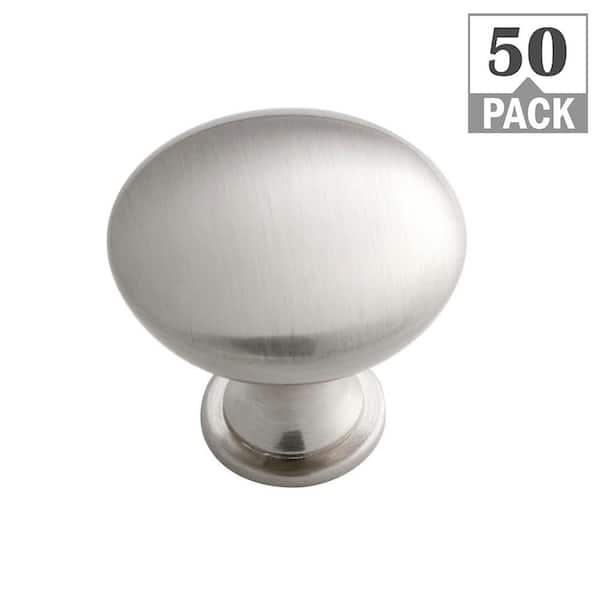 GlideRite 1-1/8 in. Transition Style Rectangle Cabinet Knob, Satin Nickel, Pack of 25 GlideRite 1-1/8 in. Transition Style Rectangle Cabinet Knob, Satin Nickel, Pack of 25