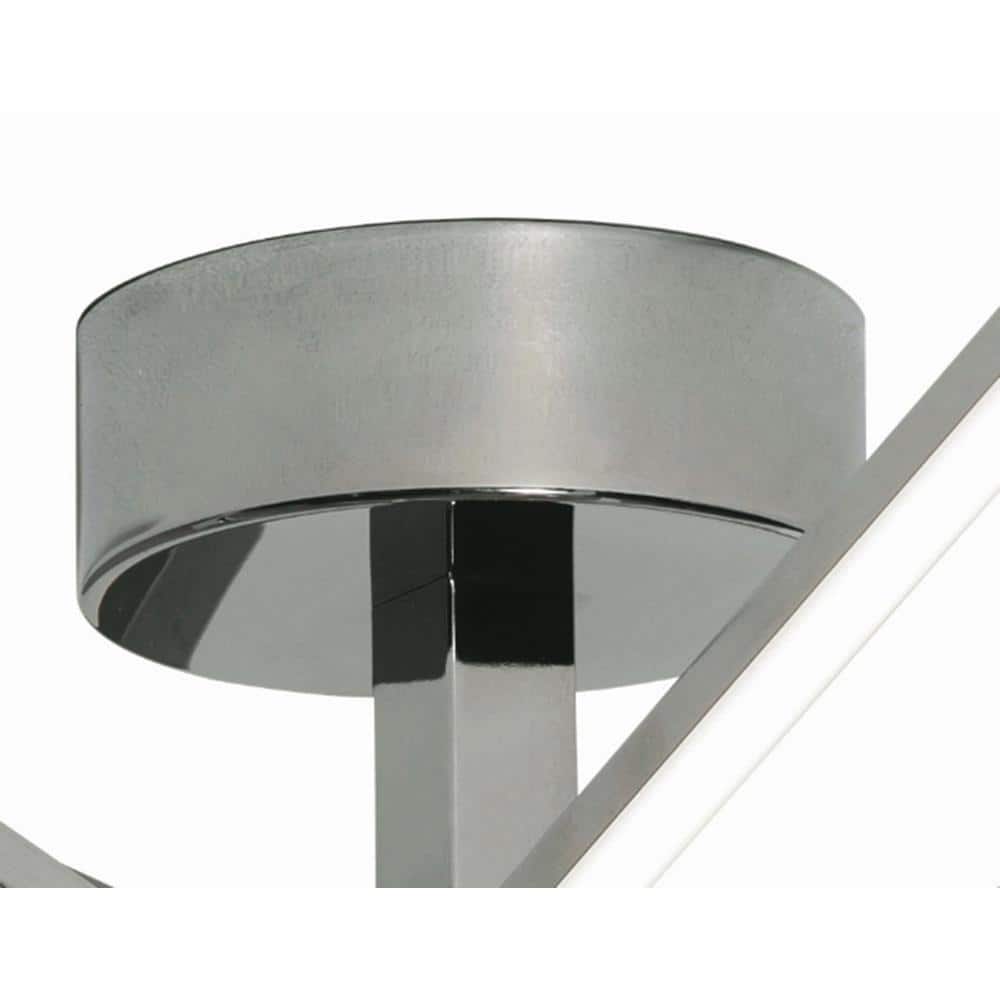Polished Chrome LED Flush Mount Ceiling Light