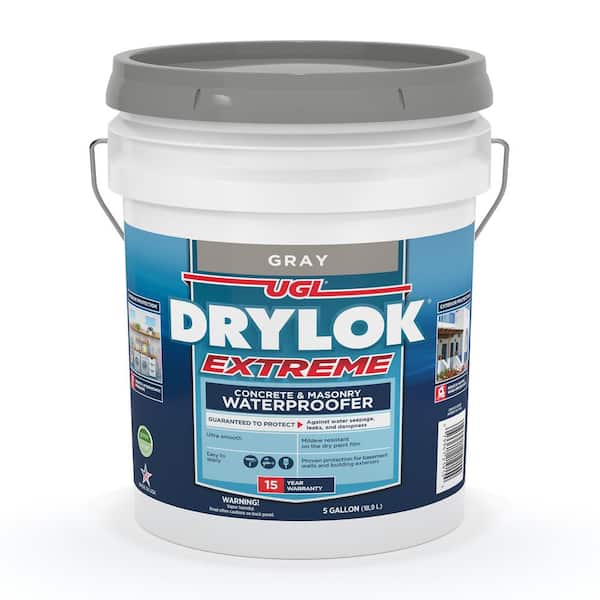 Extreme 5 gal. Gray Flat Latex Interior/Exterior Basement and Masonry Waterproofer
