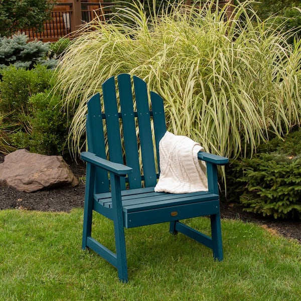 Classic Westport Garden Nantucket Blue Stationary Plastic Outdoor Lounge Chair