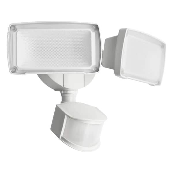 120-Watt Equivalent 3000 Lumen 120° White Motion Sensing Dusk to Dawn LED Flood Light WiFi APP Control