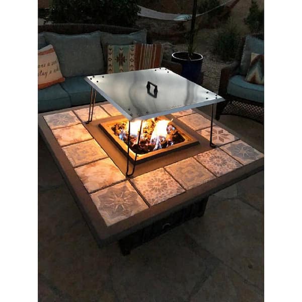 Heat Warden Premium Heat Deflector System with 3 Stainless Steel Sides Turns Your Fire Pit Into A Warm and Cozy Outdoor Fireplace!