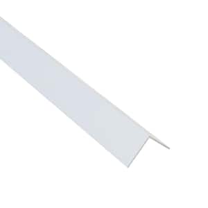 Novoescuadra White 1 in. x 98-1/2 in. Aluminum Tile Edging Trim