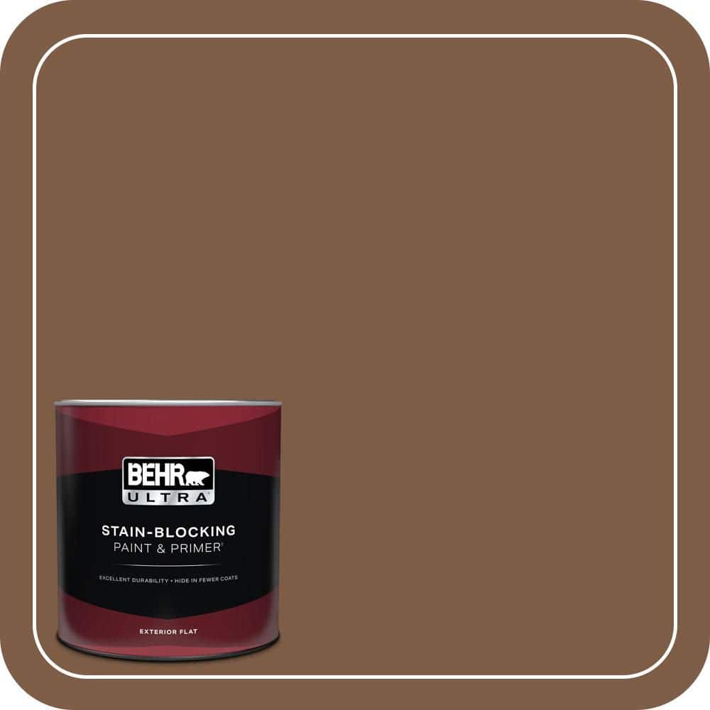 1 qt. #BXC-65 Outback Brown Flat Exterior Paint & Primer price history on PriceWatchPro