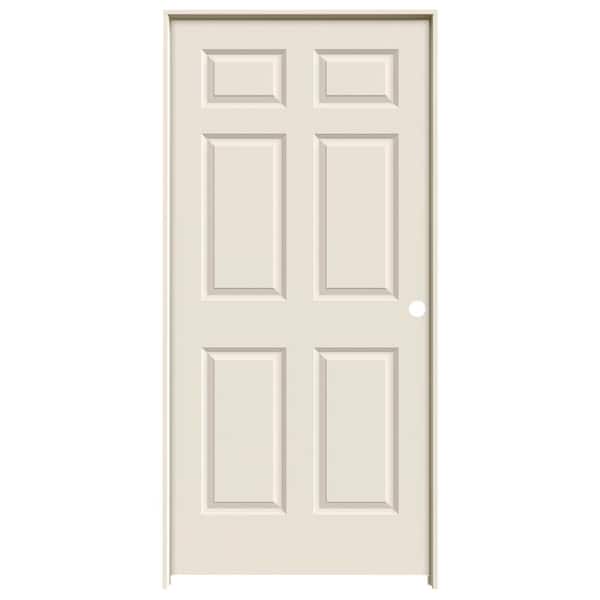 JELD-WEN 36 in. x 80 in. Colonist Primed Left-Hand Smooth Molded Composite Single Prehung Interior Door