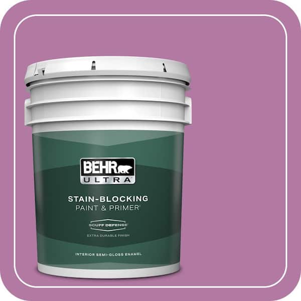 BEHR ULTRA 5 gal. Home Decorators Collection #HDC-SP16-11 Cactus Flower Extra Durable Semi-Gloss Enamel Interior Paint & Primer