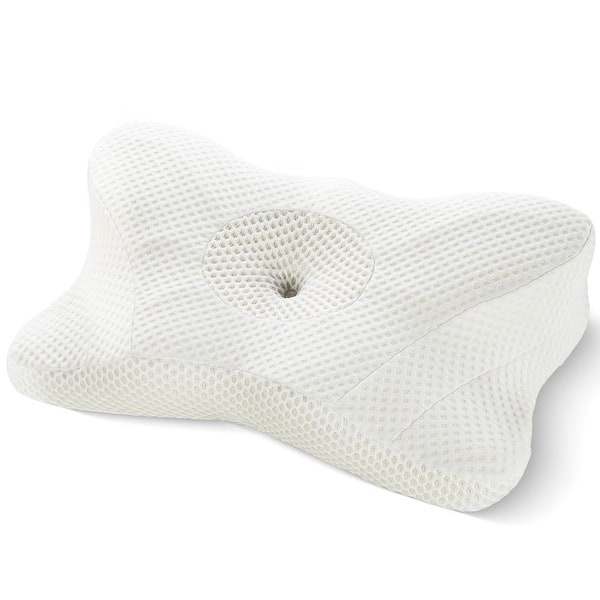 Unbranded White Sleeping Pillow, Bedroom Bedding, Neck Support Pillow (Set of 2)