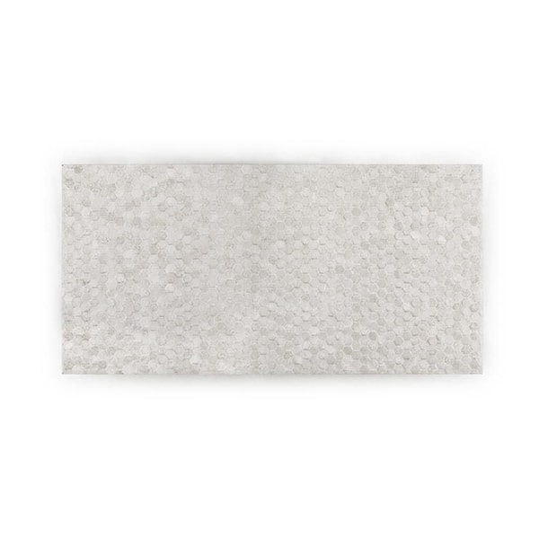 Jeffrey Court Retreat White 10 in. x 20 in. Glossy Textured