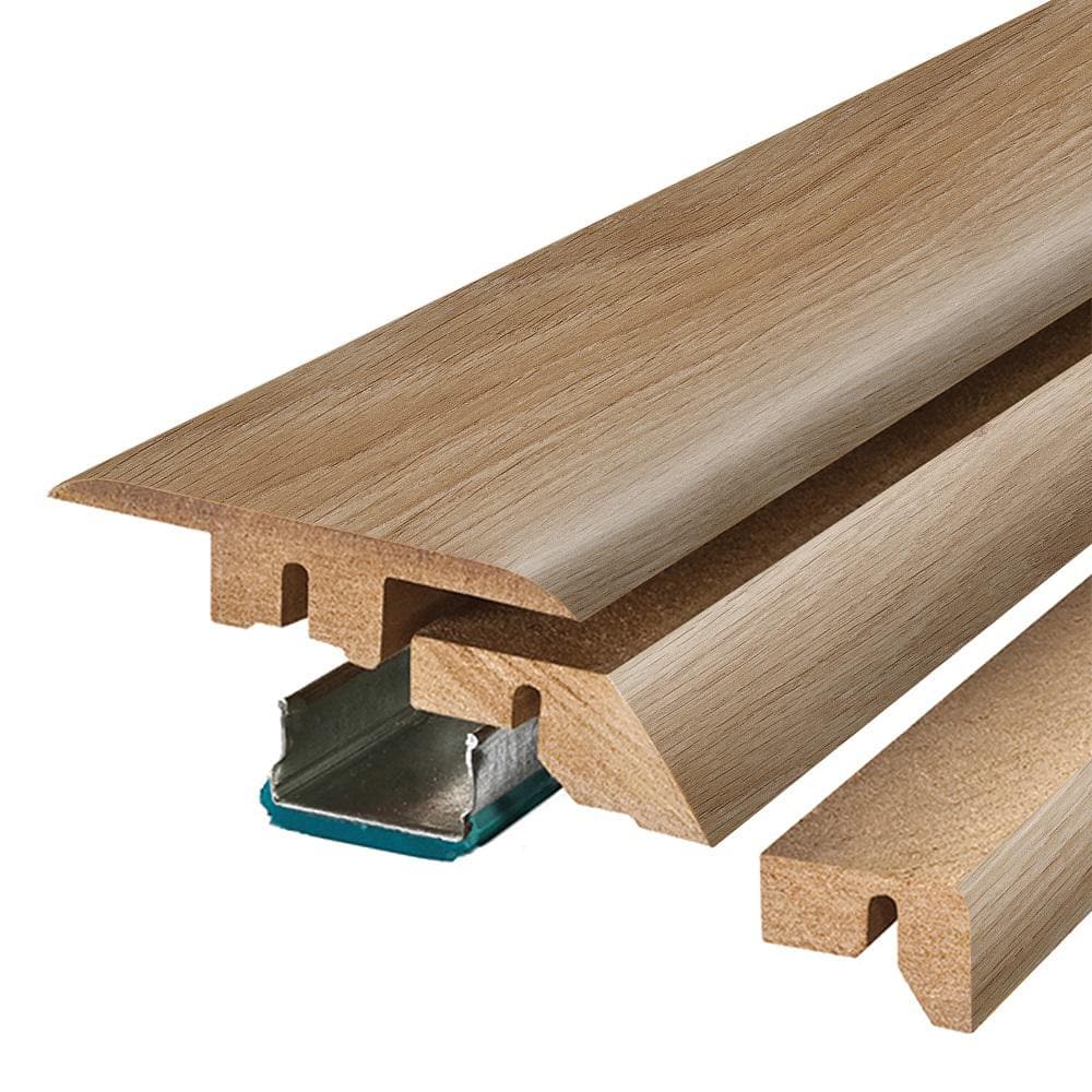 Fox 0.75 in. T x 2.37 in. W x 78.7 in. L Textured Wood Look Laminate Moulding/Trim 4 in 1 Molding price history on PriceWatchPro