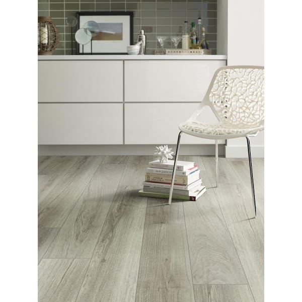 Jacksonville Cinder 12 MIL x 7 in. W x 48 in. L Glue Down Vinyl Plank Flooring (18.91 sq. ft./ case )