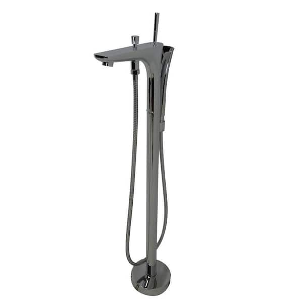 Universal Tubs Forever 1-Handle Claw Foot Tub Faucet with Hand Shower in Polished Chrome
