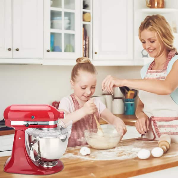 Wudkey 9 in. Fully Enclosed Foldable Plastic Lid, Mixer Bowl Cover