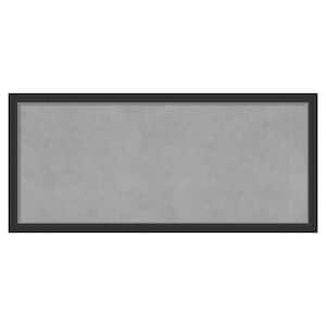 Corvino Black Narrow 51 in. x 23 in. Framed Magnetic Board