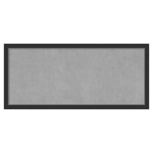 Amanti Art Corvino Black Narrow 51 in. x 23 in. Framed Magnetic Board