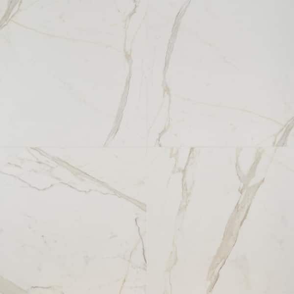 Ivy Hill Tile Stazzema Calacatta 24 in. x 24 in. Matte Porcelain Floor and Wall Tile (4 pieces / 15.50 sq. ft. / box)