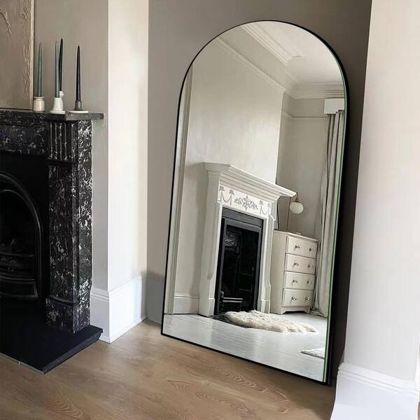 LuxHomez 28 in. W x 71.5 in. H Oversized arched wooden