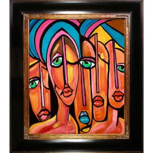 "Picasso by Nora, Four Eyes Reproduction with Opulent Frame" by Nora Shepley Canvas Print