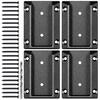 Afoxsos 1.5 x 3.5 Aluminium Alloy Deck Railing Brackets Connector Corrosion Resistant 4-Piece Black 59SA05233