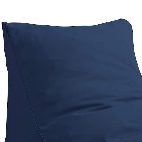 Loungie Resty Navy Bean Bag Lounge Chair Nylon Foam Sleeper BB146-28NY-HD -  The Home Depot