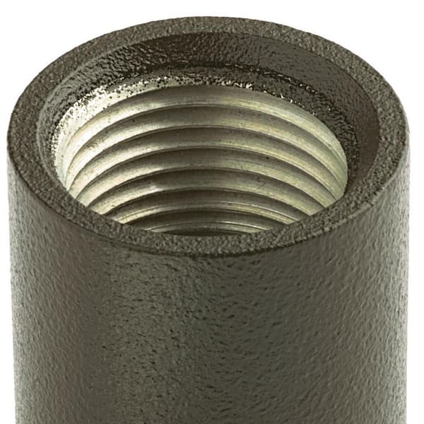 1.5 in. Textured Architectural Bronze Outdoor Landscape Stem Coupler (1-Pack)