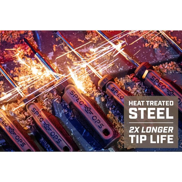 Multi-Bit Screwdriver, 6-in-1, Magnetized Double-Sided Bits, Cr-Mo Steel Shaft