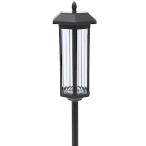 60 in. Solar Garden Black LED Path Lights (2-Pack)