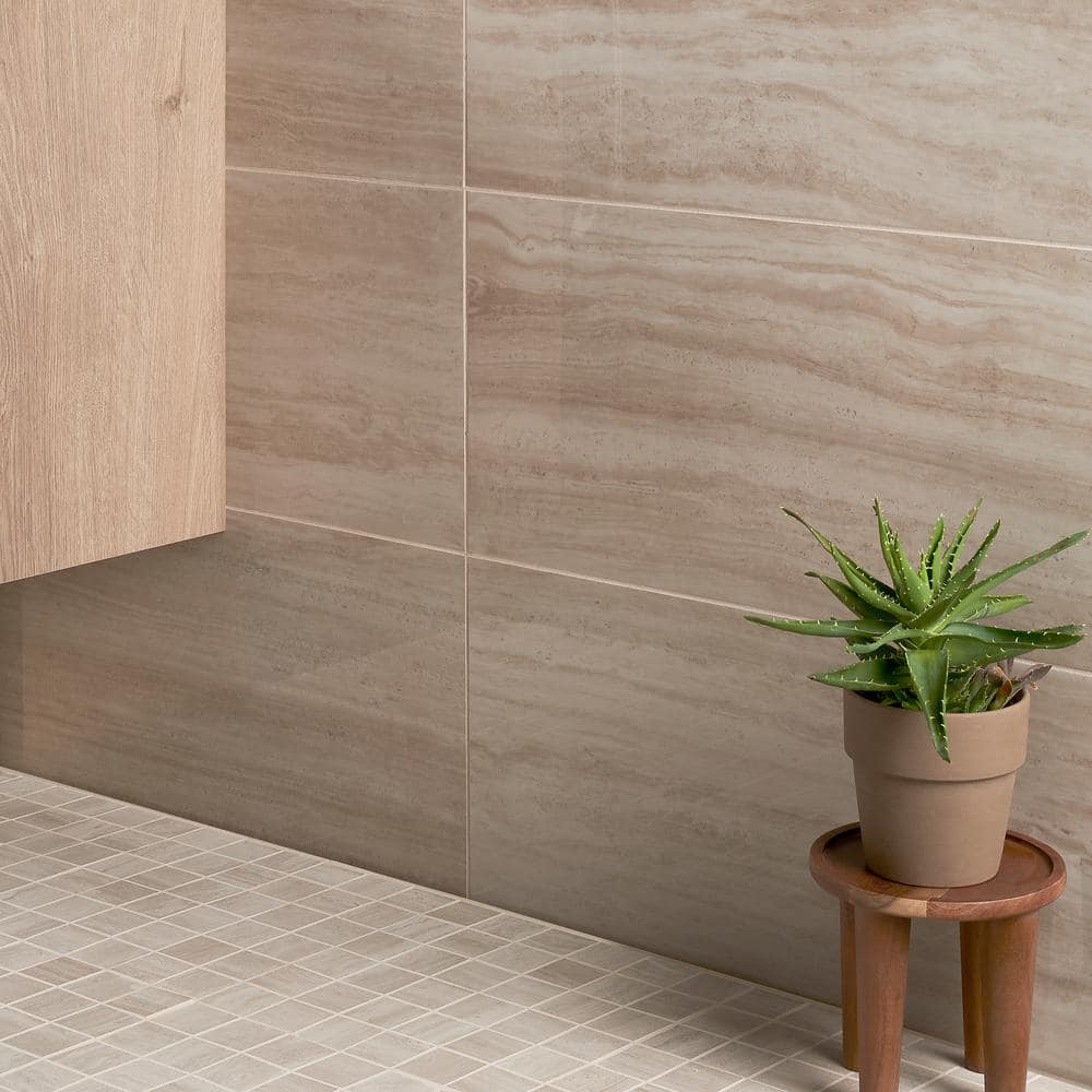 Atlanta Beige 12x24 Polished Porcelain Floor and Wall Tile