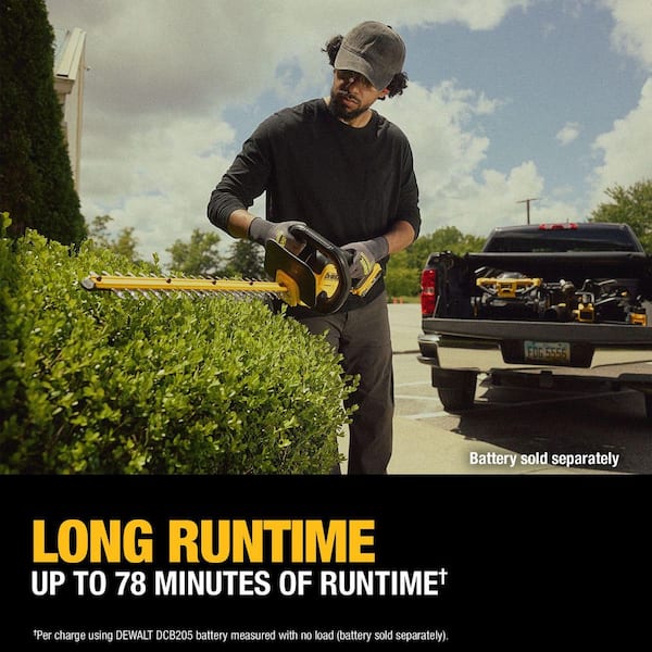 DEWALT 20V MAX 22 Cordless Battery Powered Hedge Trimmer (Tool