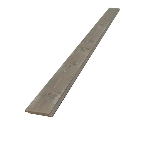 Edge 1 in. x 6 in. x 8 ft. Spruce Prefinished Graywash Shiplap