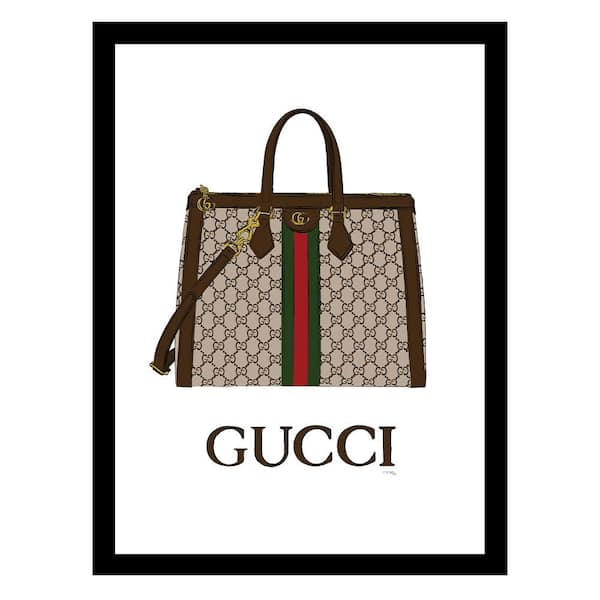 VENICE BEACH Collections Designer Handbag by Fairchild Paris 1-Piece Framed Graphic Print Abstract Poster Art Print 18 in. x 14 in.