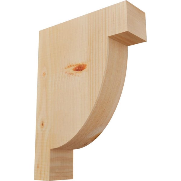 Ekena Millwork 3-1/2 in. x 12 in. x 16 in. Douglas Fir Alpine Smooth Corbel