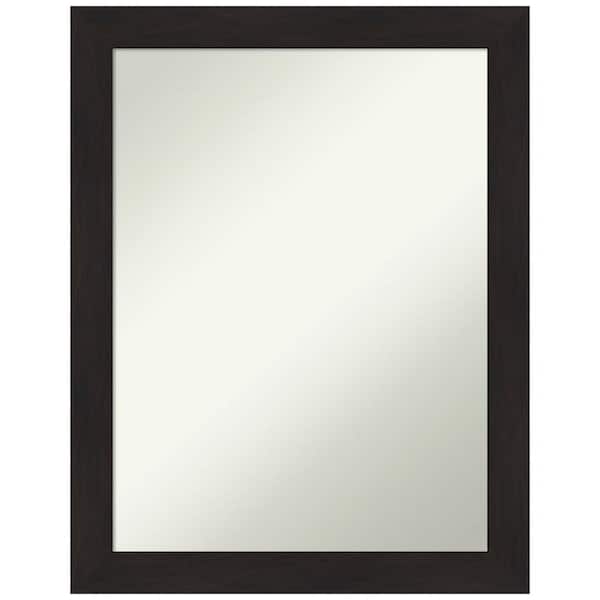 Amanti Art Furniture Espresso Narrow 21.5 in. H x 27.5 in. W Framed Non-Beveled Wall Mirror in Brown