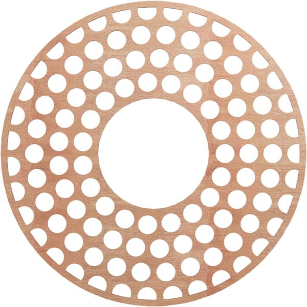 0.25 in. x 38 in. x 38 in. Wood Medallion Moulding