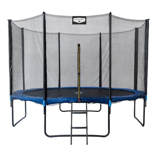 Hathaway 14-ft Round Blue Trampoline TR1010 - The Home Depot
