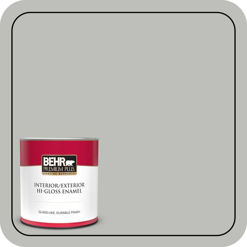 1 qt. #PPU24-17 Hailstorm Gray Hi-Gloss Enamel Interior/Exterior Paint & Primer price history on PriceWatchPro