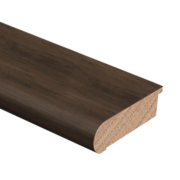 Zamma Strand Woven Bamboo Mushroom 1/2 in. Thick x 2-3/4 in. Wide x 94 in. Length Hardwood Stair Nose Molding Flush