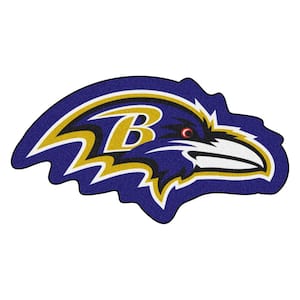 NFL - Baltimore Ravens Mascot Mat 36 in. x 19.1 in. Indoor Area Rug
