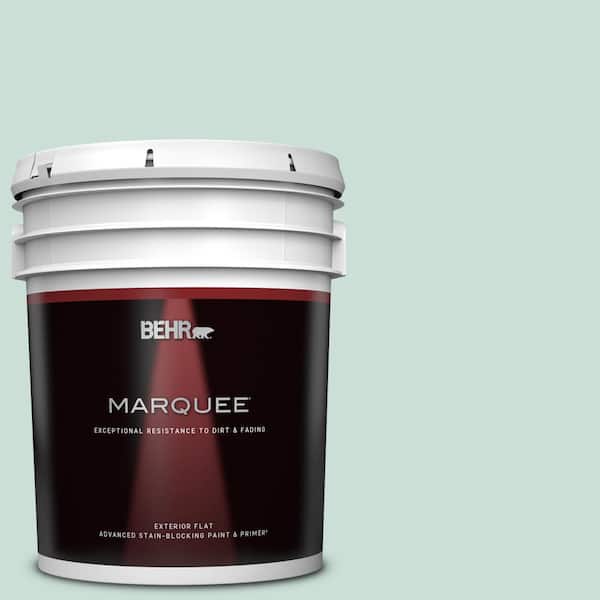 BEHR MARQUEE 5 gal. #M430-2 Ice Rink Flat Exterior Paint & Primer