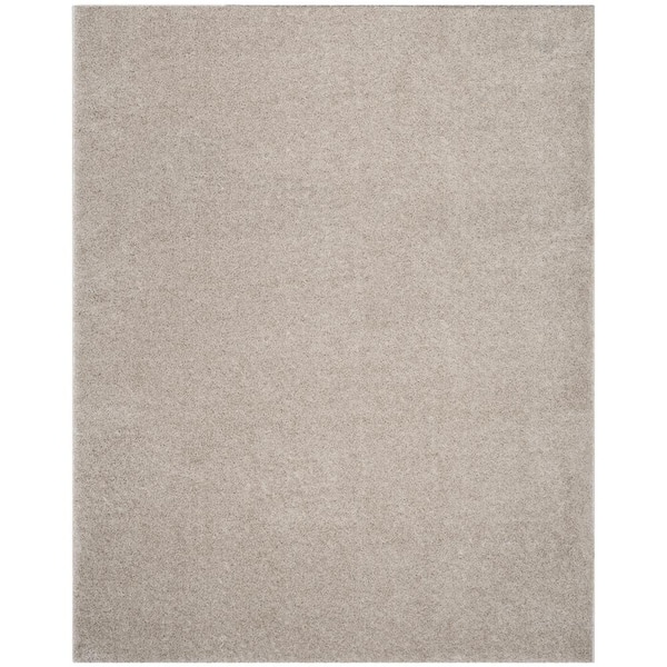 SAFAVIEH Arizona Shag Linen 8 ft. x 10 ft. Solid Area Rug