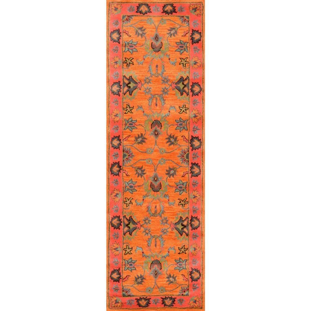 nuLOOM Montesque Oriental Persian Orange 3 ft. x 8 ft. Runner Rug ...