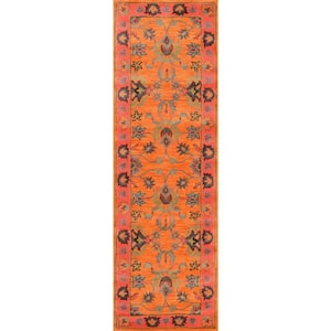Montesque Oriental Persian Orange 3 ft. x 8 ft. Runner Rug