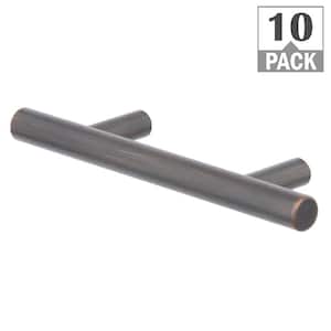 Stainless Bar 3 in. (76 mm) Oil Rubbed Bronze Classic Cabinet Pull (10-Pack)
