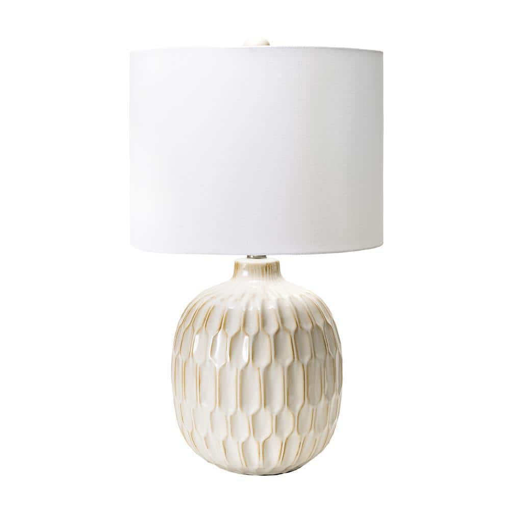 nuLOOM Venice 25 in. Cream Contemporary Table Lamp with Shade NPT53AA ...