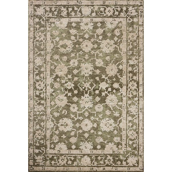 Percival Moss/Natural 5 ft. x 7 ft. 6 in. Traditional Area Rug