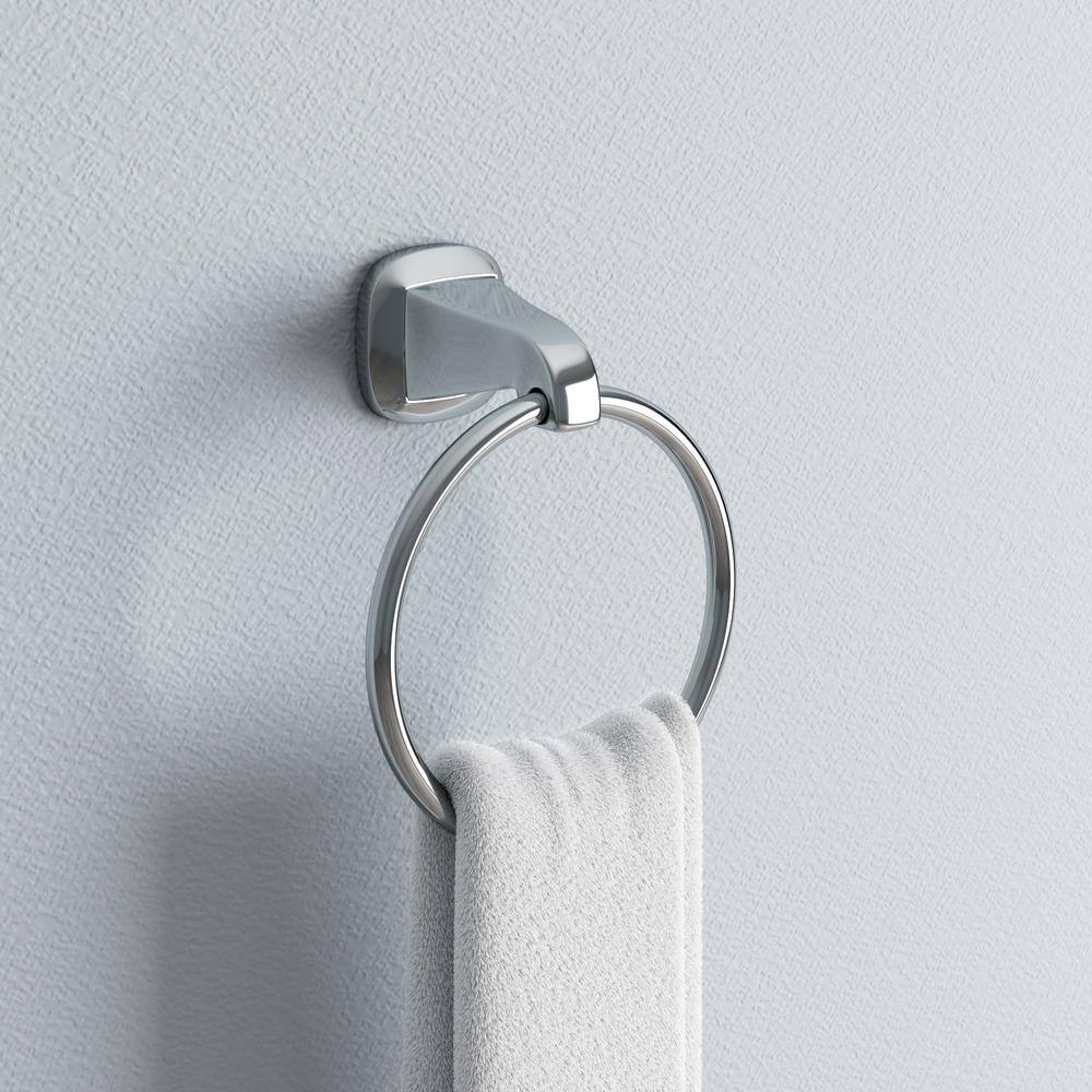 Belding Polished Chrome Wall Mounted Towel Ring